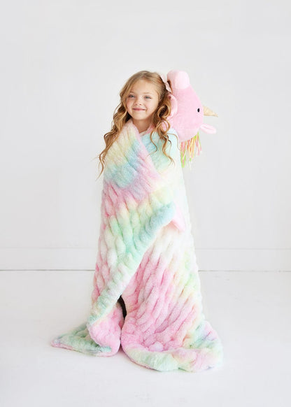 Hooded Unicorn Blanket JulesRoche Enchanting 35x50"