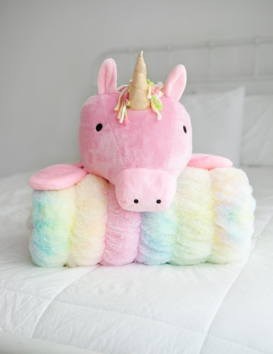 Hooded Unicorn Blanket JulesRoche Enchanting 35x50"