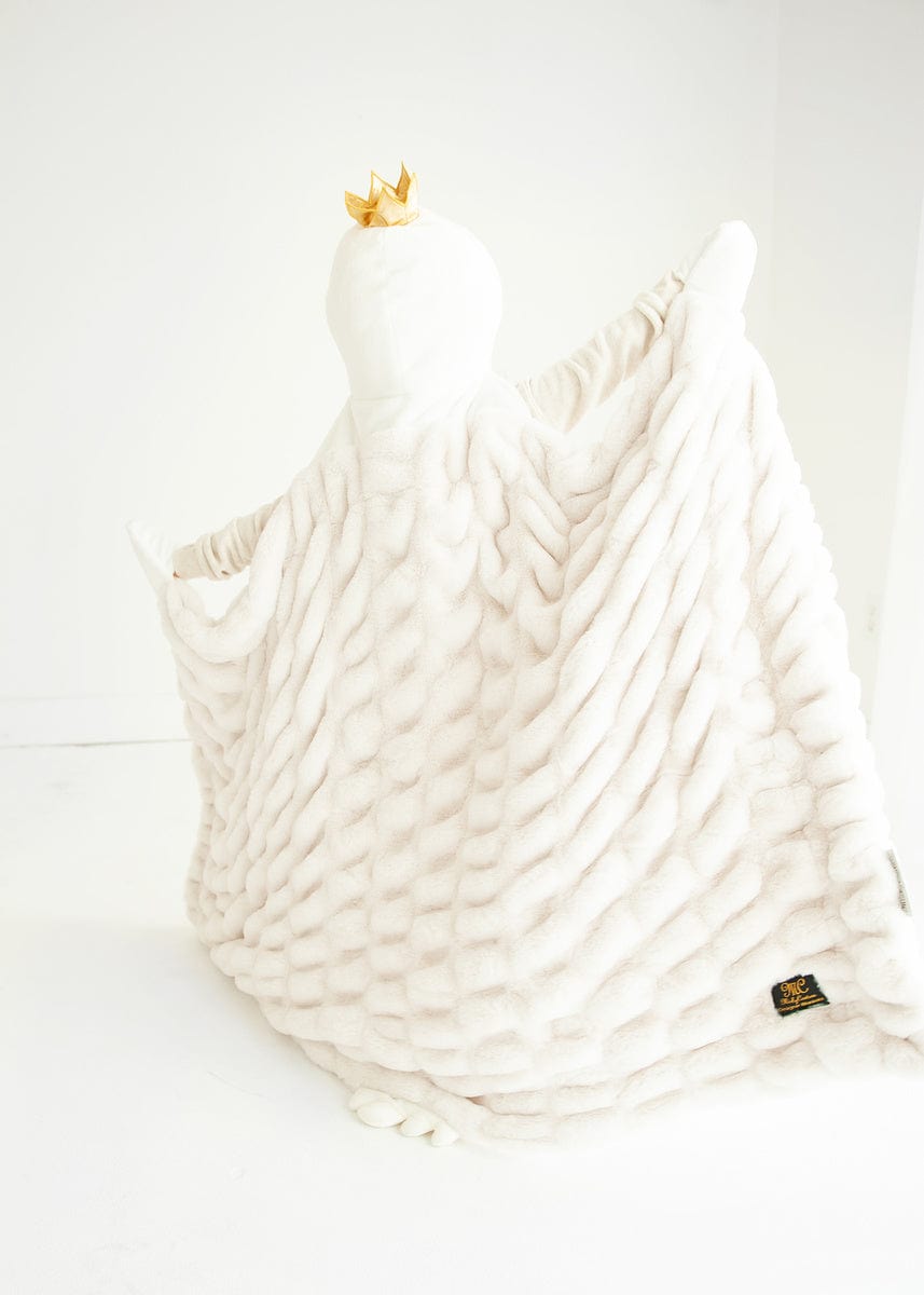 Hooded Blanket JulesRoche Luxurious Swan Design