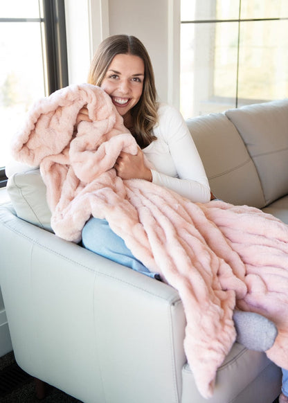 Cozy Blanket JulesRoche Four-Way Stretch Peach Whip