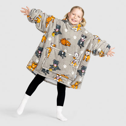 Wearable Blanket JulesRoche Kids Sherpa Fleece Cozy Wear