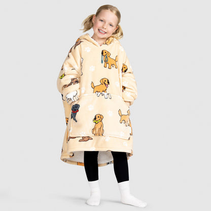 Kids Hooded Blanket JulesRoche Sherpa Fleece Oversized Hoodie