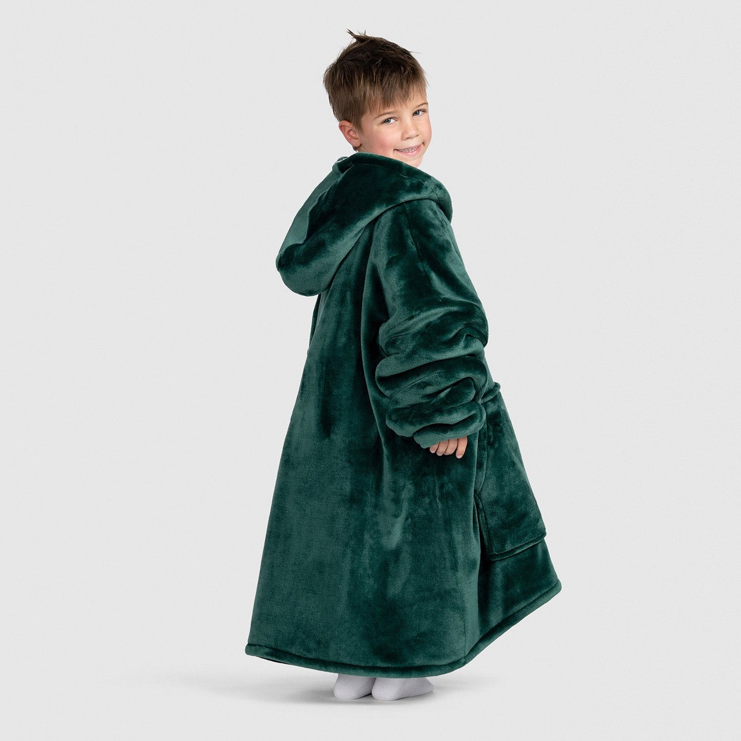 Kids Wearable Blanket JulesRoche Sherpa Fleece Oversized Hood