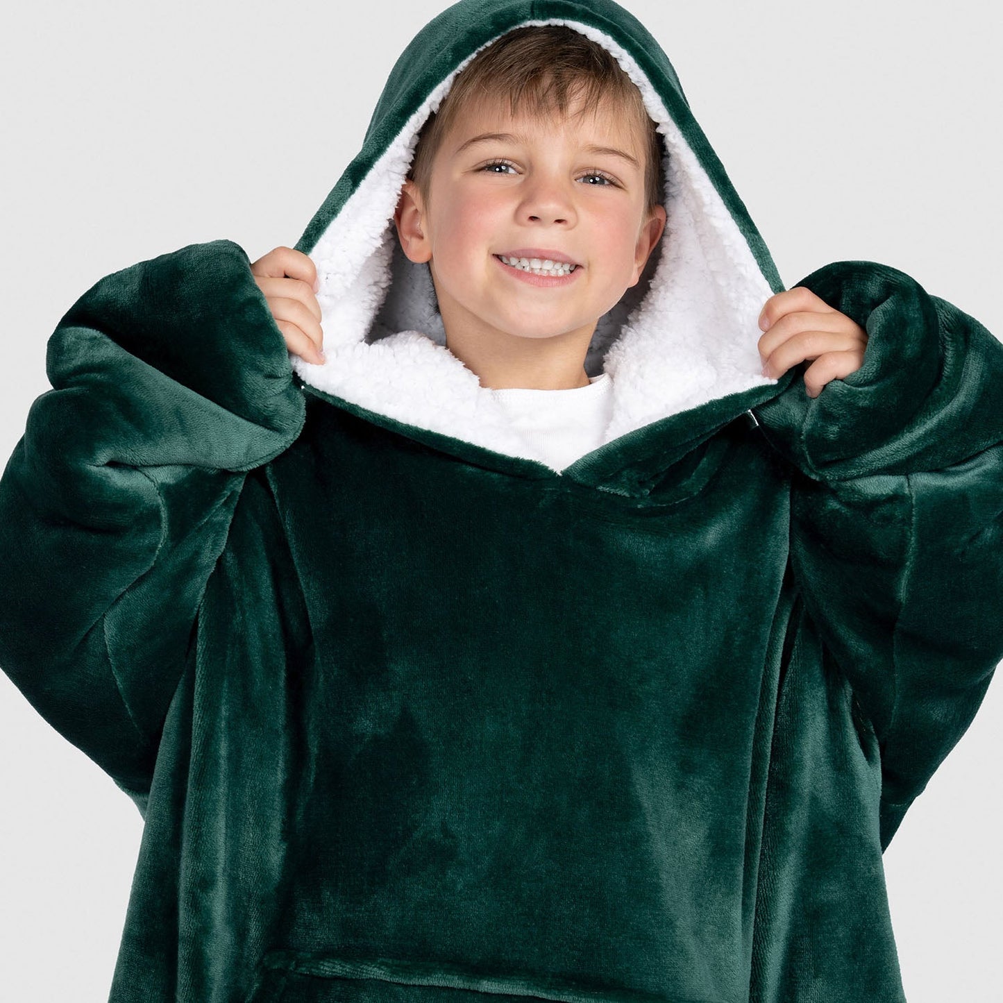 Kids Wearable Blanket JulesRoche Sherpa Fleece Oversized Hood