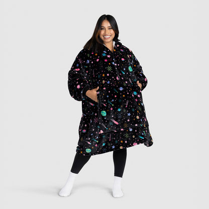 Wearable Oversized Sherpa Blanket Hoodie - Snuggle Lounge Wear