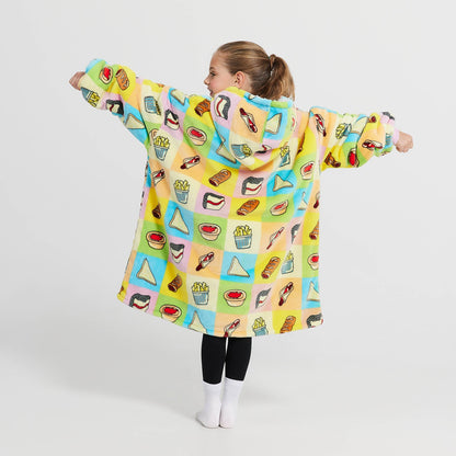 Wearable Blanket JulesRoche Oversized Hood KiDs Sherpa Fleece