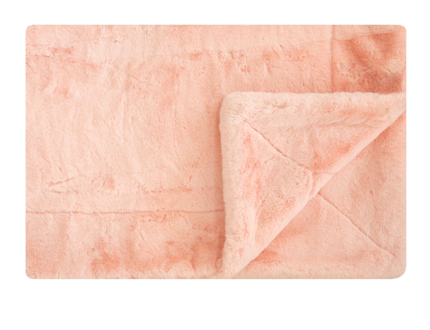 Soft Blanket JulesRoche Cozy Warm Luxury Lush Peachy