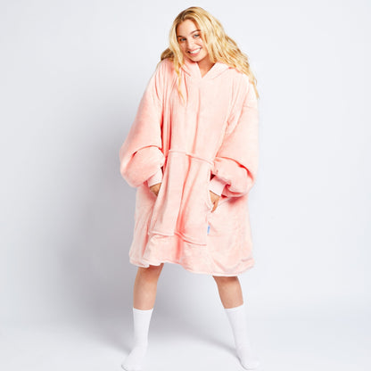 Oversized Hoodie JulesRoche Large Sherpa Fleece Blanket Hoodie Model