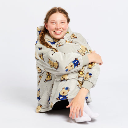 Wearable Sherpa Fleece Blanket for Kids by JulesRoche