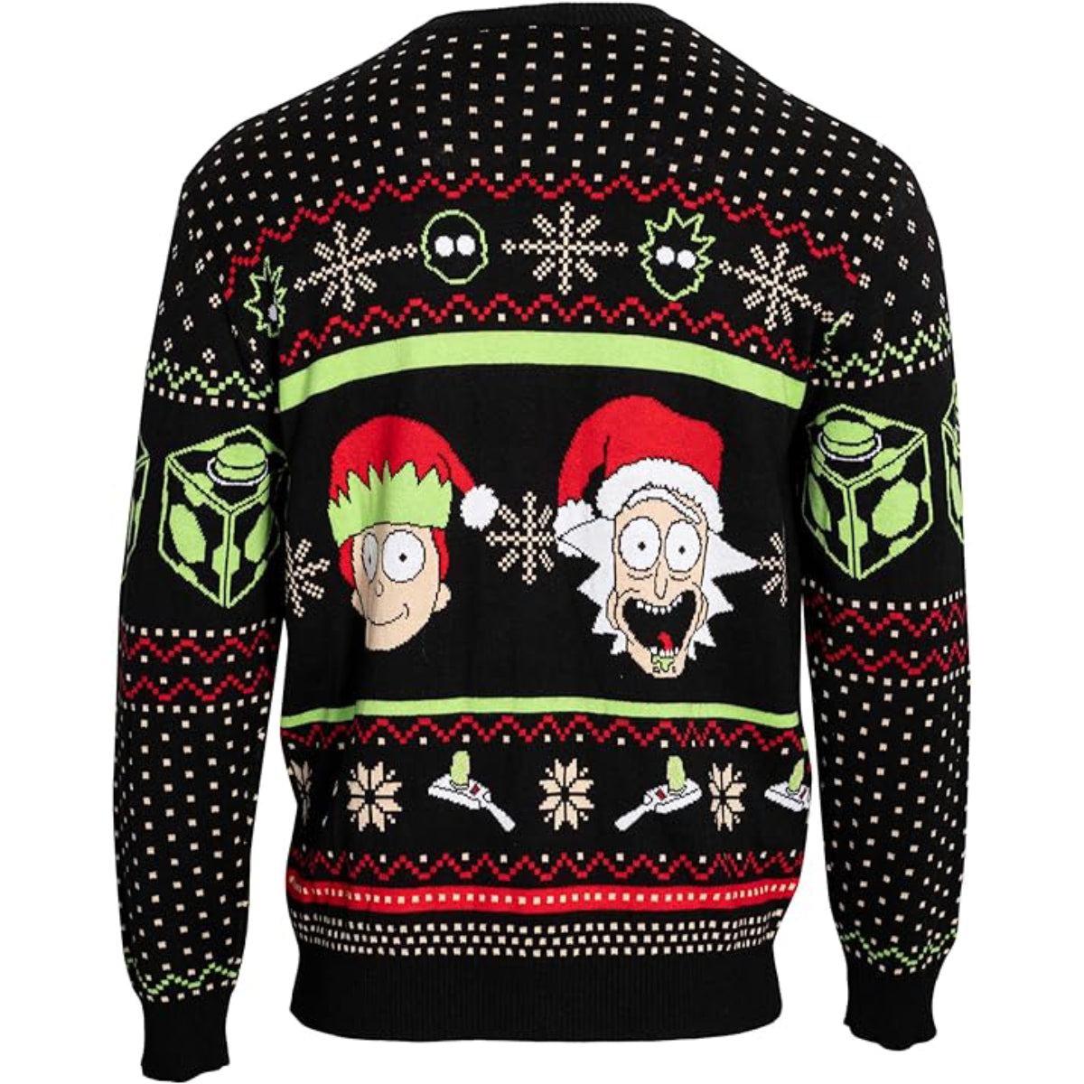 Rick & Morty Ugly Christmas Sweater JulesRoche Warm Festive Design Julesroches