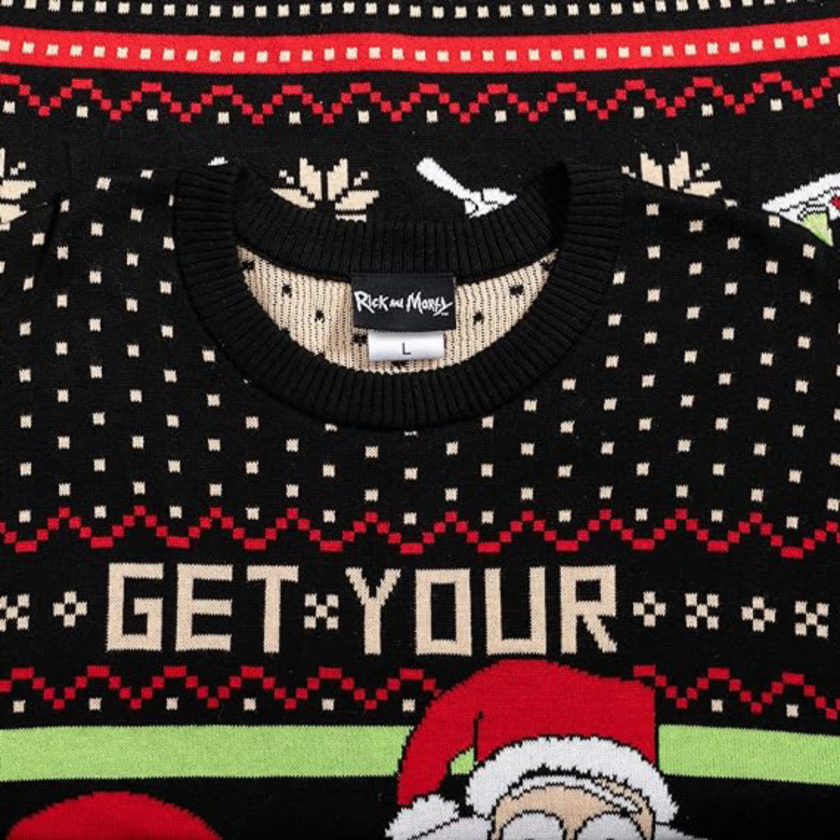 Rick & Morty Ugly Christmas Sweater JulesRoche Warm Festive Design Julesroches