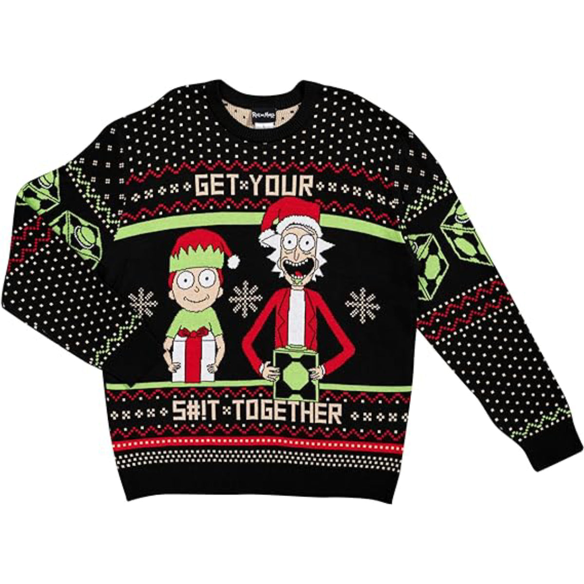 Rick & Morty Ugly Christmas Sweater JulesRoche Warm Festive Design Julesroches