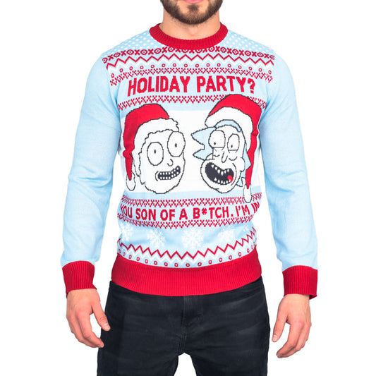 Rick and Morty Women's Ugly Christmas Sweater JulesRoche Julesroches