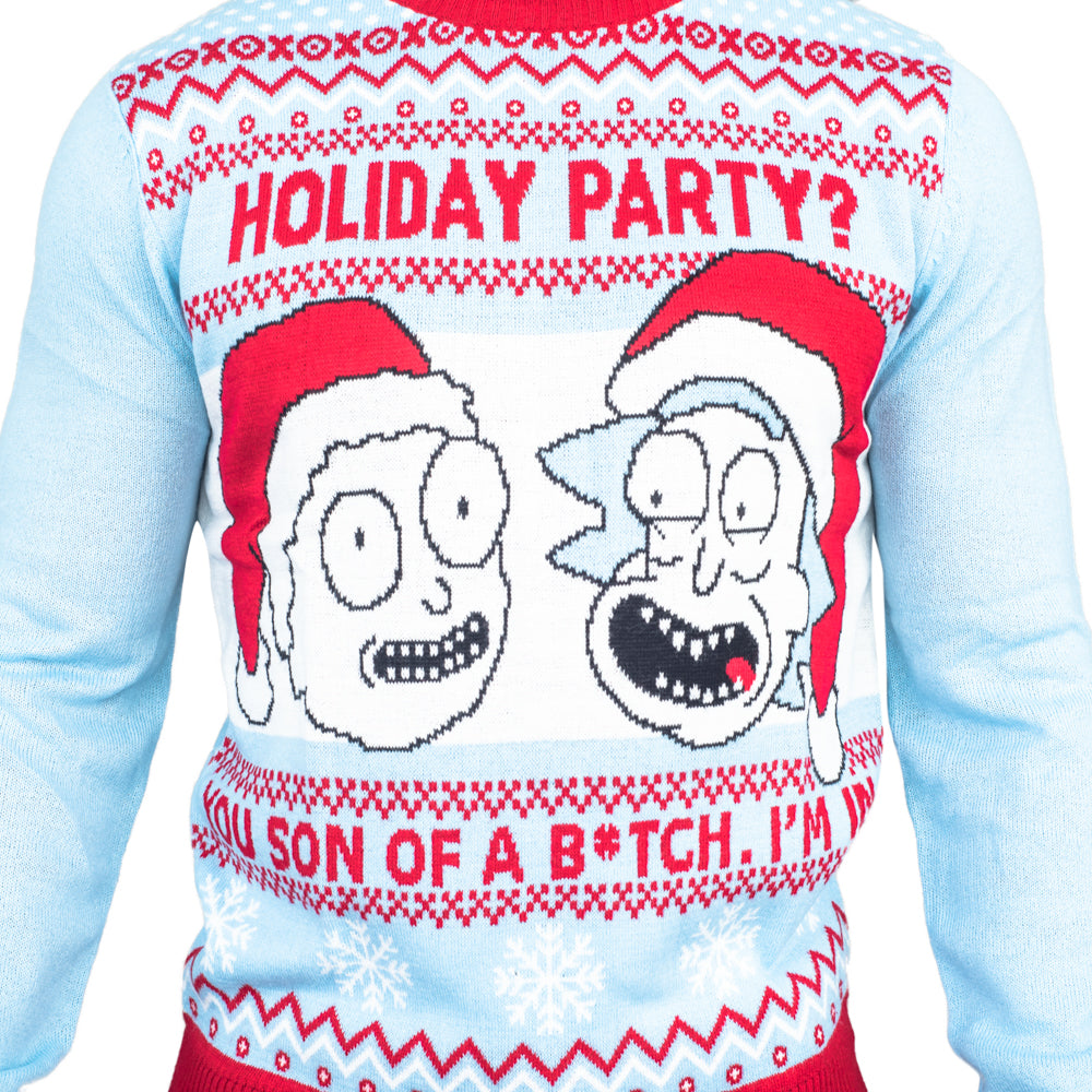 Rick and Morty Women's Ugly Christmas Sweater JulesRoche Julesroches