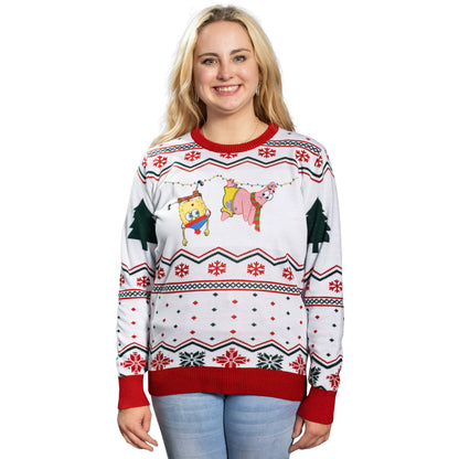 Spongebob Christmas Sweater JulesRoche Light-Up Design 2023 Julesroches