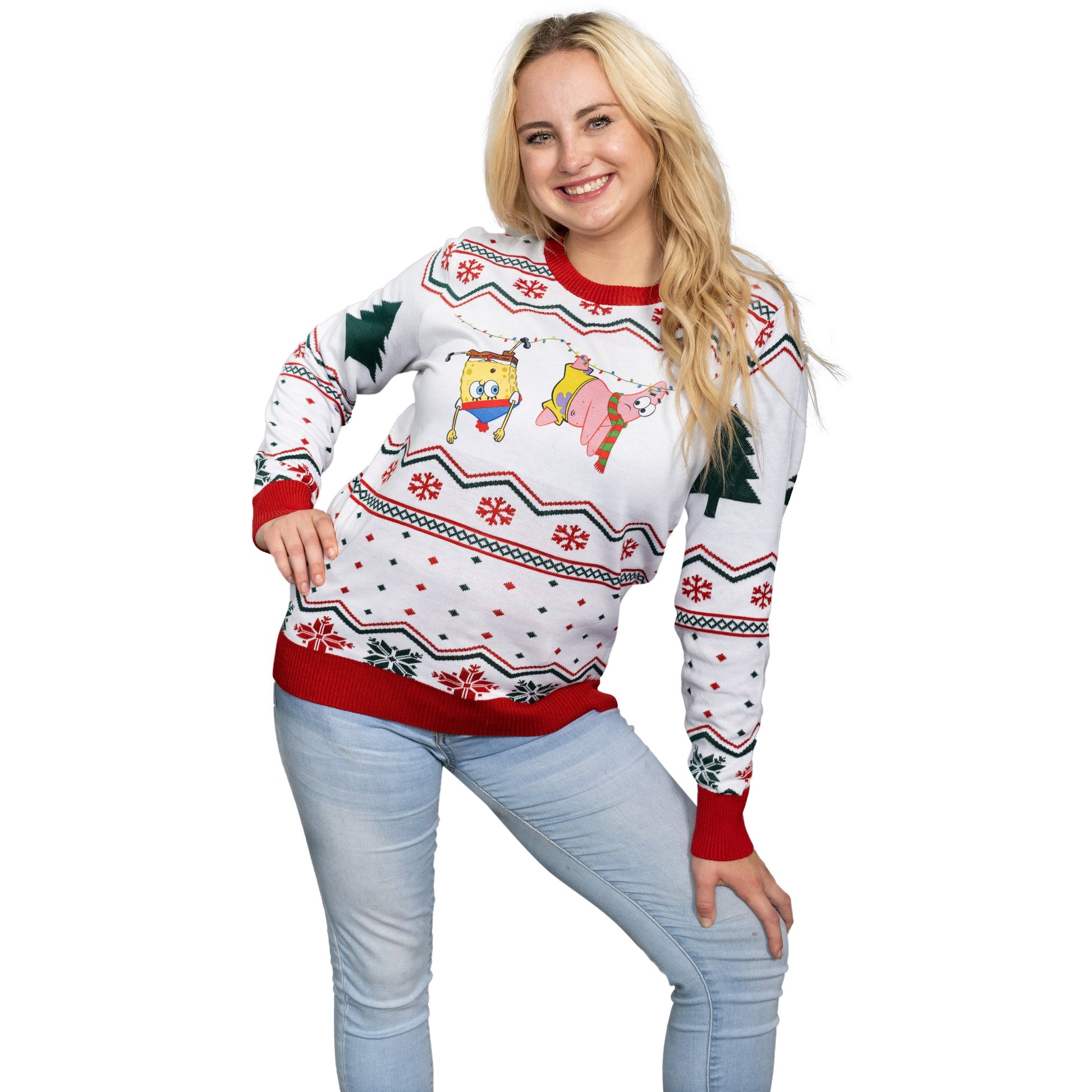 Spongebob Christmas Sweater JulesRoche Light-Up Design 2023 Julesroches