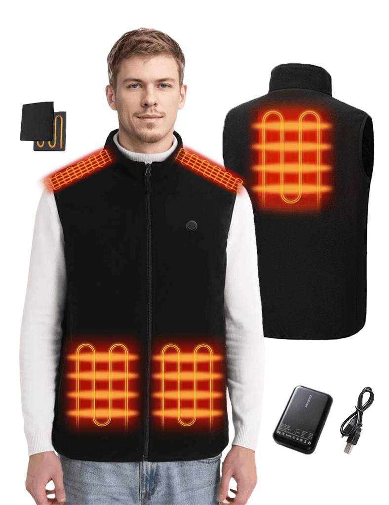 Thermal Vest - Adjustable Heat Zones for Cold Weather Comfort Julesroches