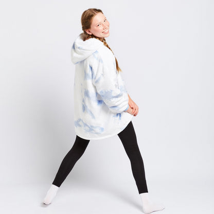 Kids Wearable Blanket JulesRoche Cozy Moments Large Hood Sherpa Fleece