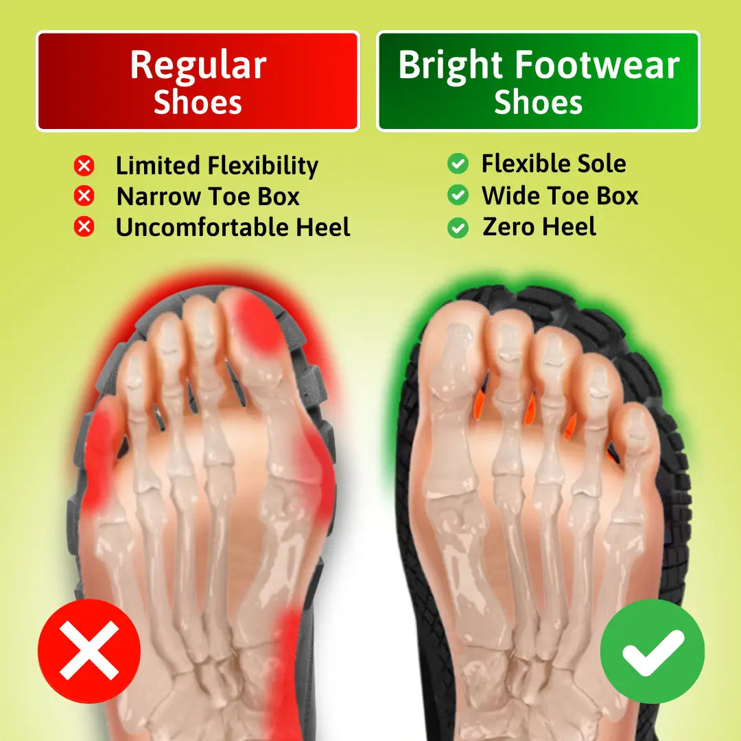 Barefoot Shoes JulesRoche Breathable Flexible Wide Toe Box