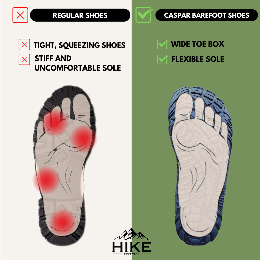 Barefoot Shoes JulesRoche Comfort Wide Toe Box - Caspar Pro