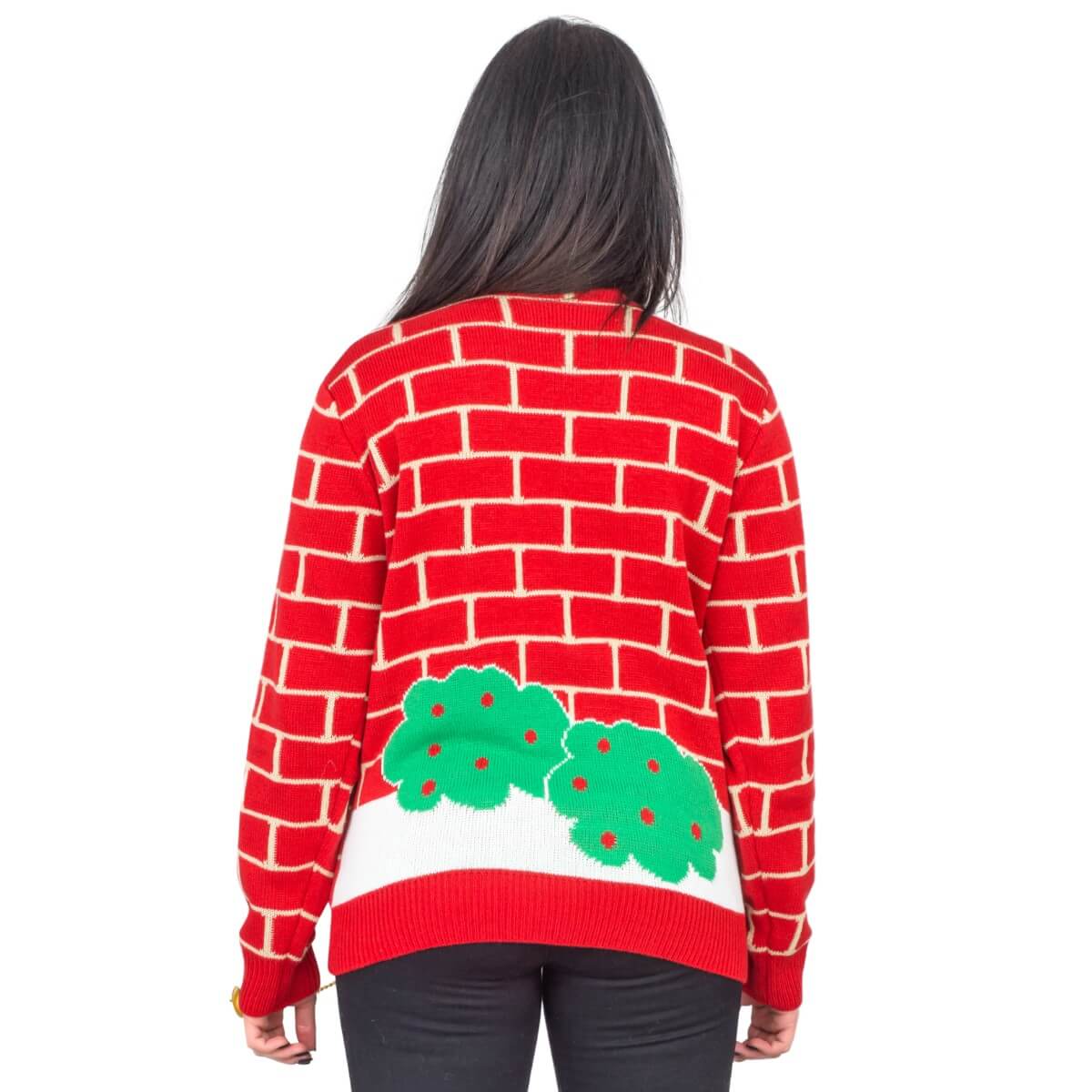 Ugly Christmas Sweater - 3D Santa Climbing Design for Festive Fun Julesroches