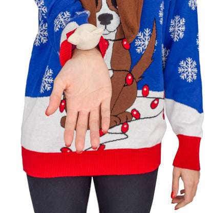 Ugly Christmas Sweater - Animated Puppy Ears for Holiday Fun Julesroches