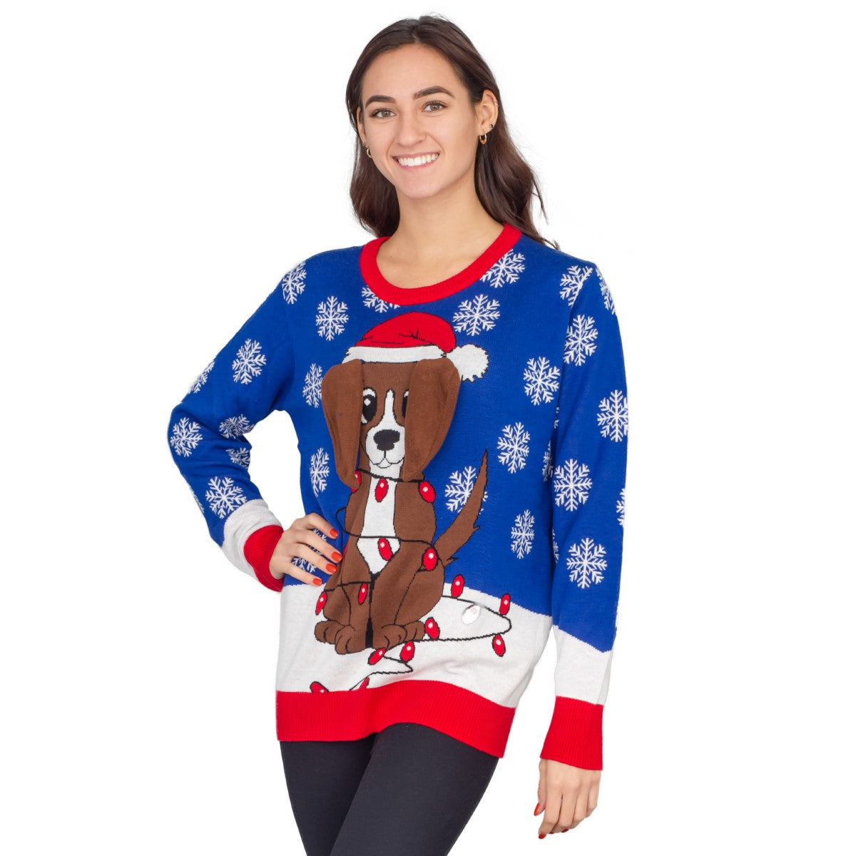 Ugly Christmas Sweater - Animated Puppy Ears for Holiday Fun Julesroches