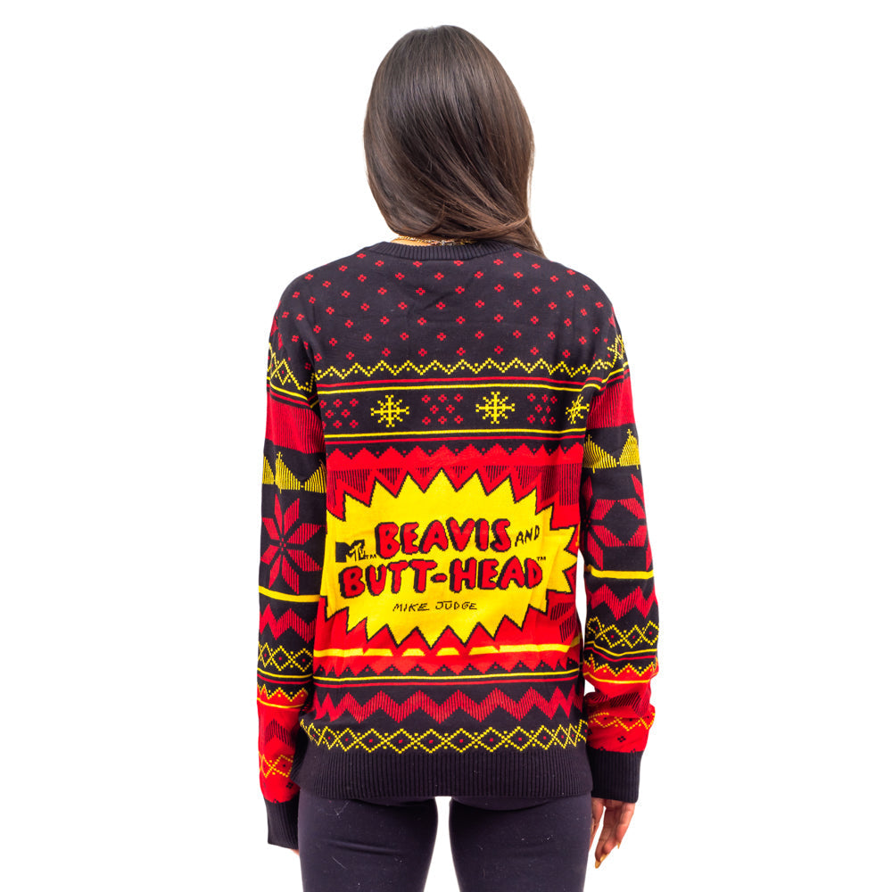 Ugly Christmas Sweater - Beavis and Butthead Design for Holiday Fun Julesroches