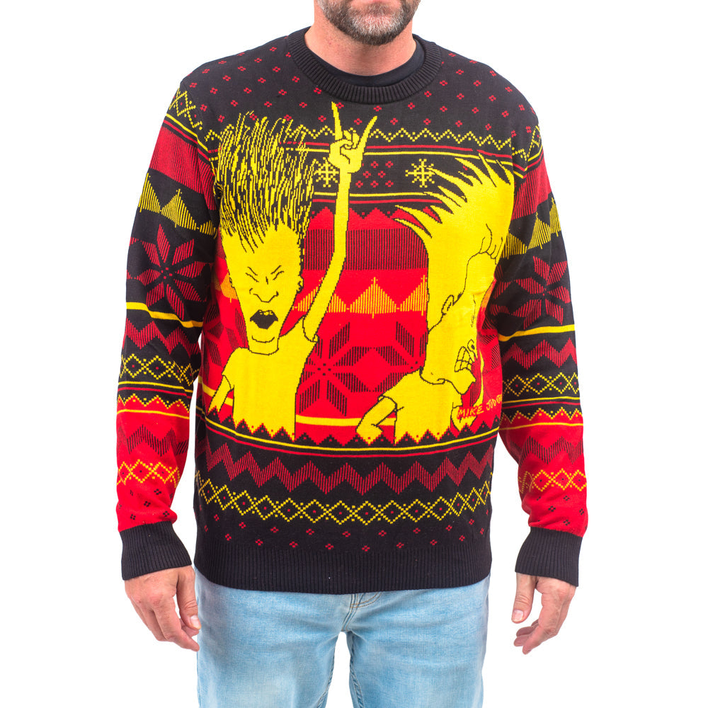 Ugly Christmas Sweater - Beavis and Butthead Design for Holiday Fun Julesroches