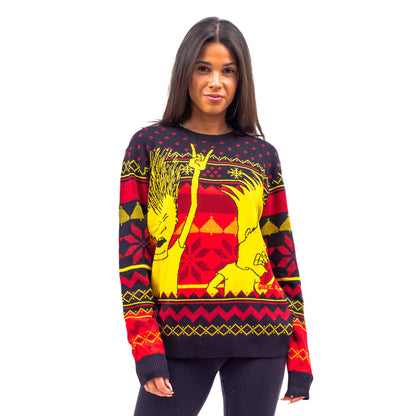 Ugly Christmas Sweater - Beavis and Butthead Design for Holiday Fun Julesroches