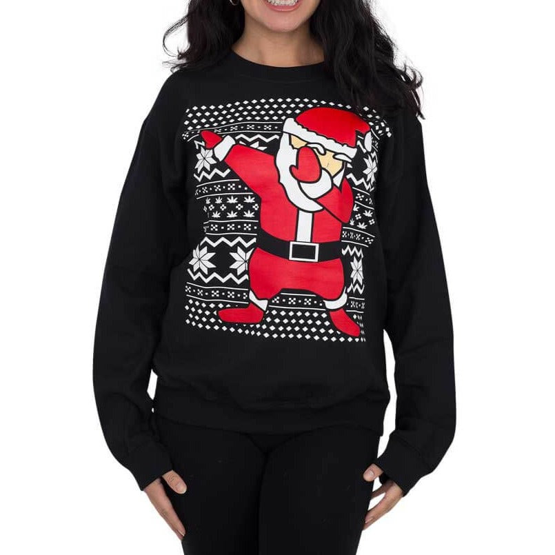 Ugly Christmas Sweater - Dabbing Santa for Festive Humor and NFL Fans Julesroches