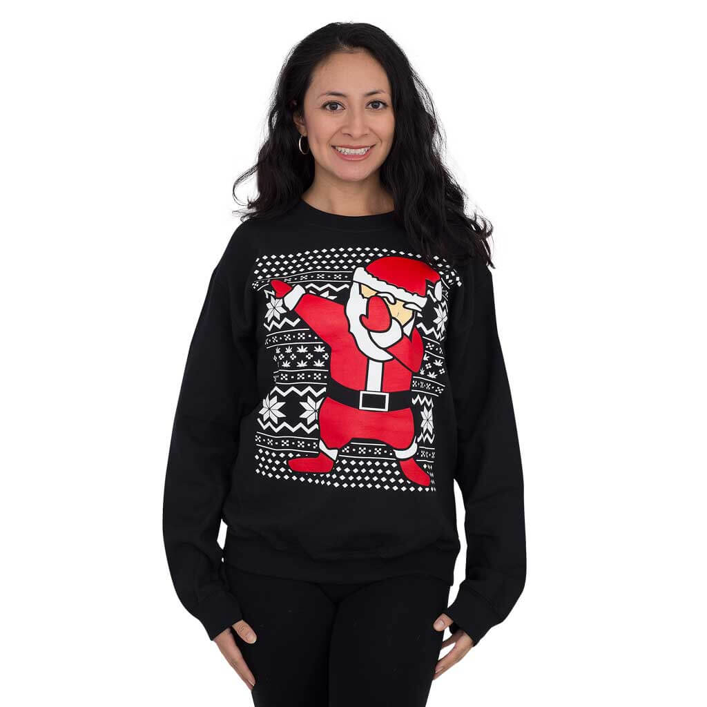 Ugly Christmas Sweater - Dabbing Santa for Festive Humor and NFL Fans Julesroches