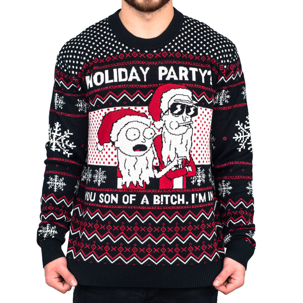 Ugly Christmas Sweater - Hilarious Rick & Morty Design for Fun Holiday Spirit Julesroches