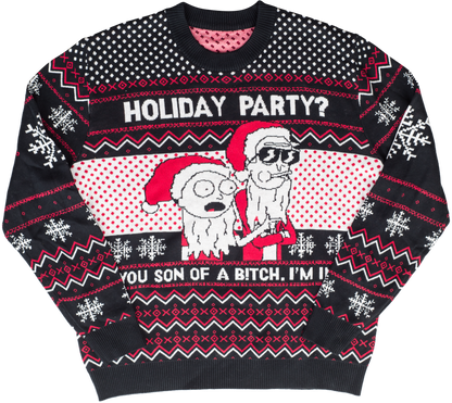 Ugly Christmas Sweater - Hilarious Rick & Morty Design for Fun Holiday Spirit Julesroches