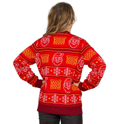 Ugly Christmas Sweater JulesRoche 3D Santa Design Adult Fit Julesroches