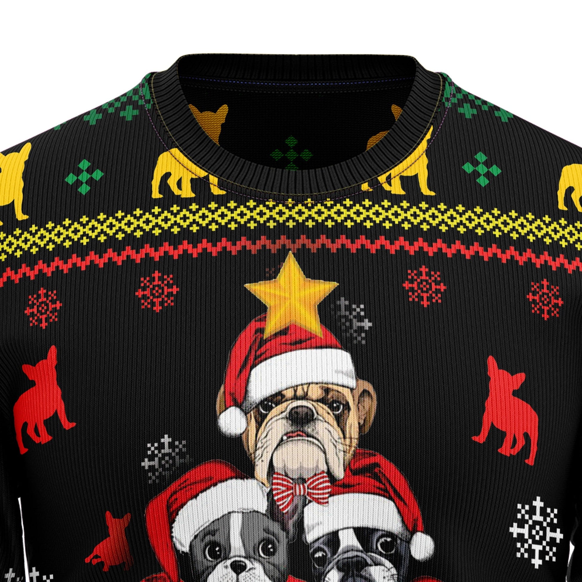 Ugly Christmas Sweater JulesRoche 60% Cotton All-Over Print Julesroches