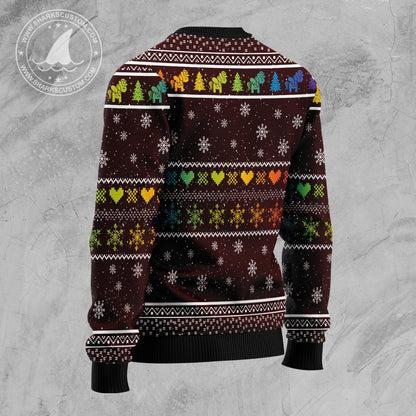 Ugly Christmas Sweater JulesRoche All-Over-Print Cotton Blend Julesroches