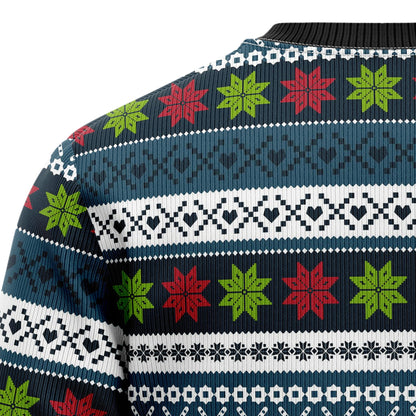 Ugly Christmas Sweater JulesRoche All-Over Print Cotton Blend Julesroches