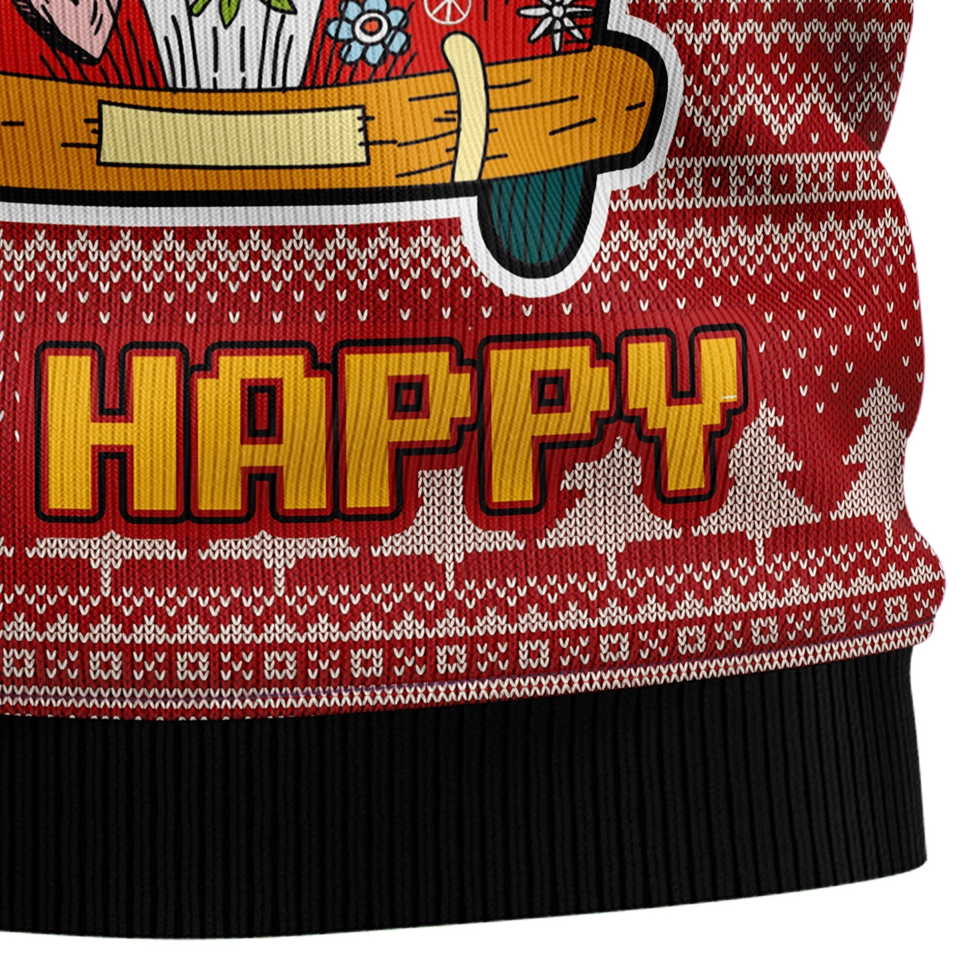 Ugly Christmas Sweater JulesRoche All-Over Print Cotton Blend Julesroches