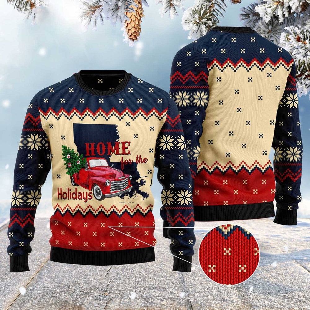 Ugly Christmas Sweater JulesRoche All-Over Print Cotton Blend Julesroches