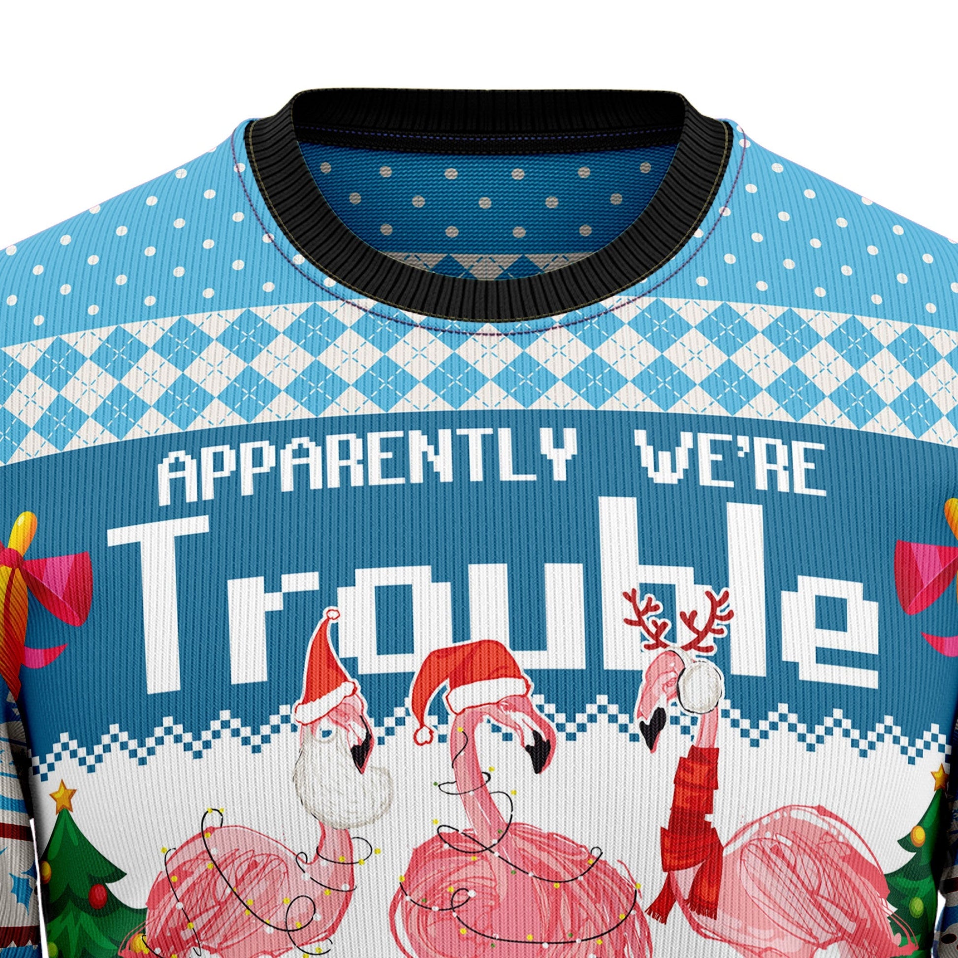 Ugly Christmas Sweater JulesRoche All-Over Print Cotton Blend Julesroches