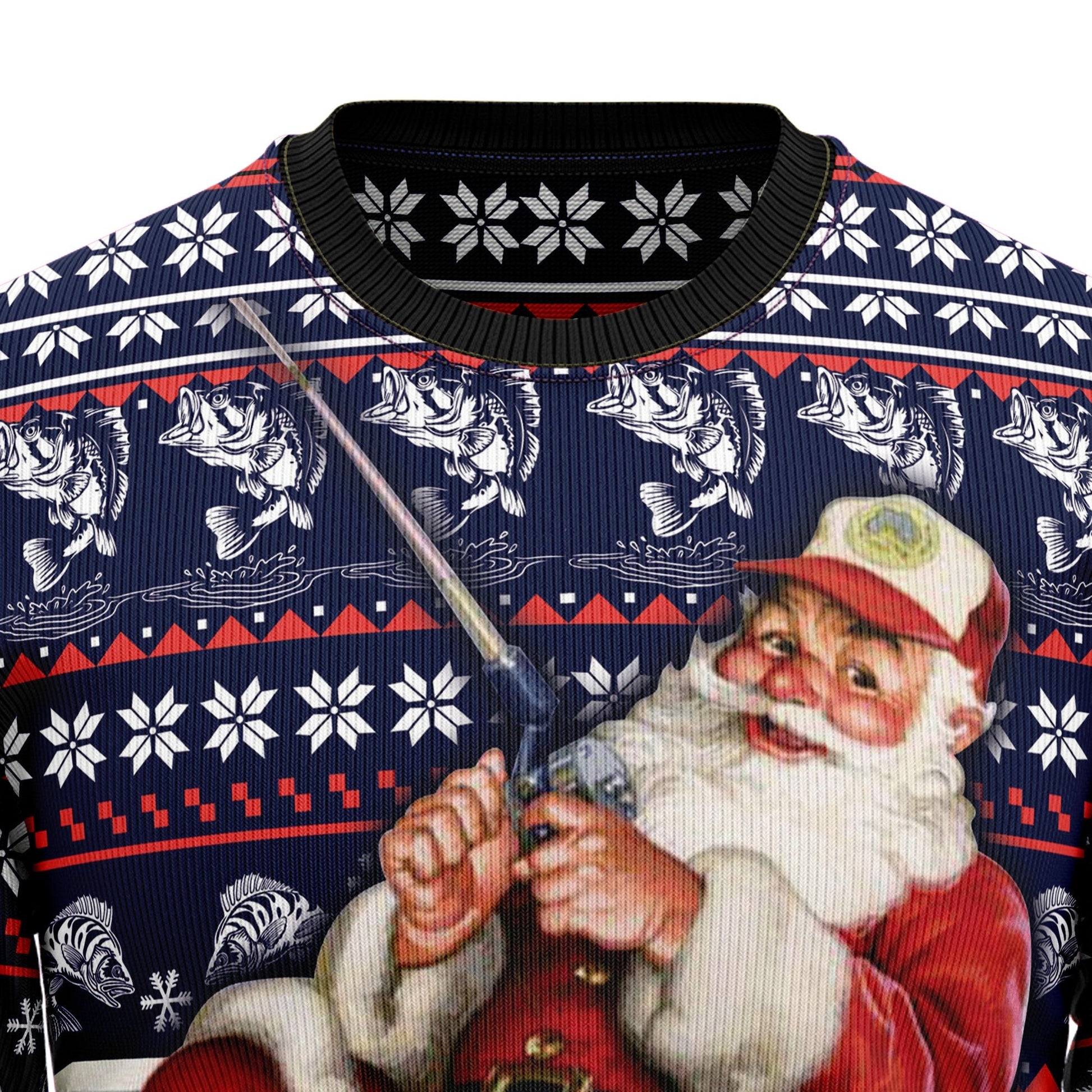 Ugly Christmas Sweater JulesRoche All-Over Print Festive Jumper Julesroches