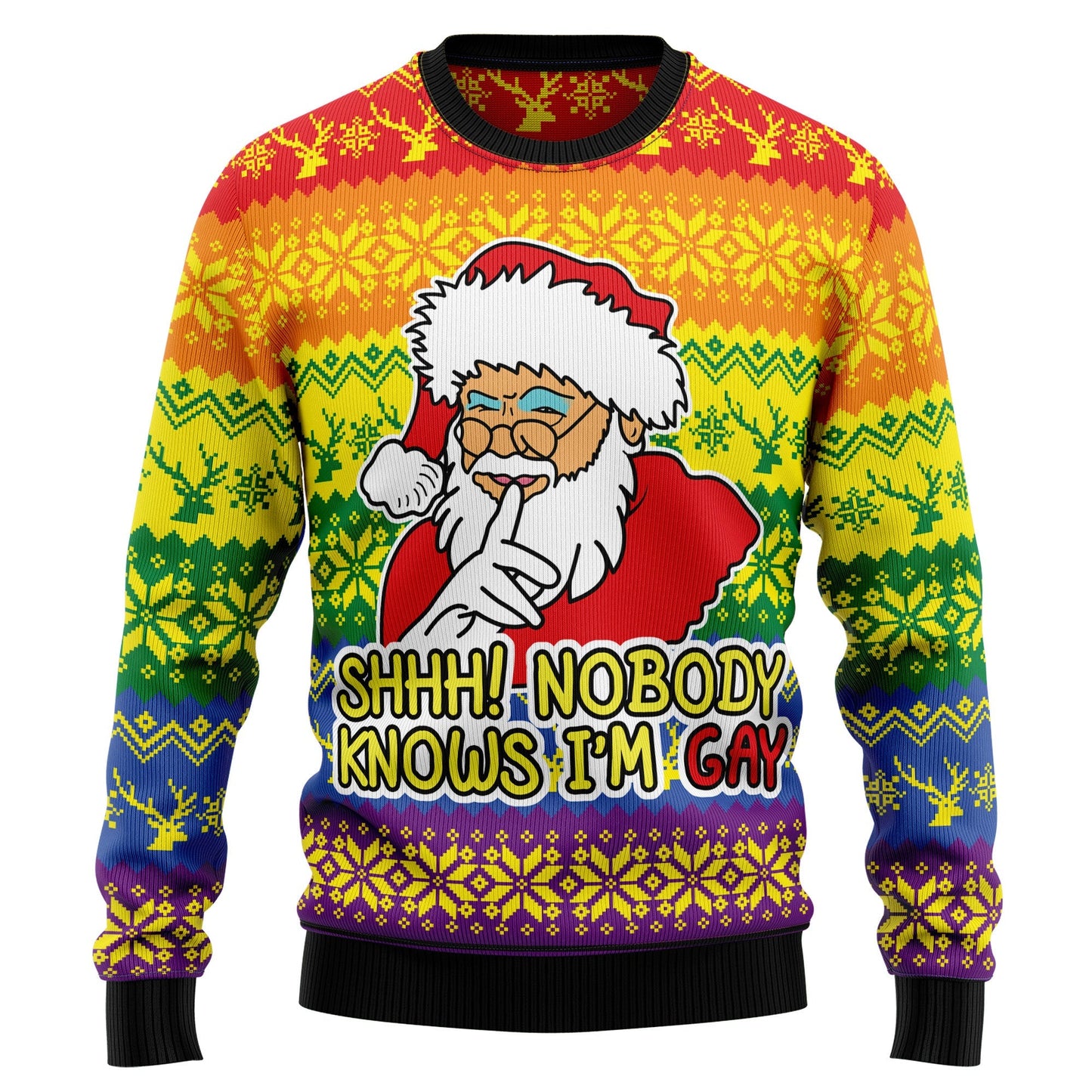 Ugly Christmas Sweater JulesRoche All-Over Print Funny Holiday Julesroches