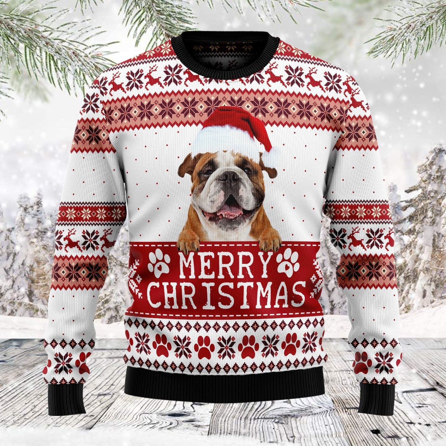 Ugly Christmas Sweater JulesRoche All-Over-Print Funny Jumper Julesroches