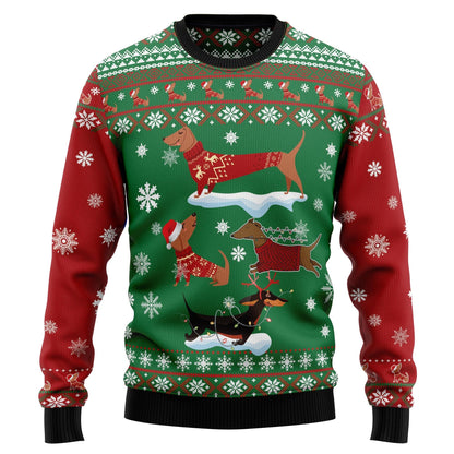 Ugly Christmas Sweater JulesRoche All-Over-Print Holiday Jumper Julesroches