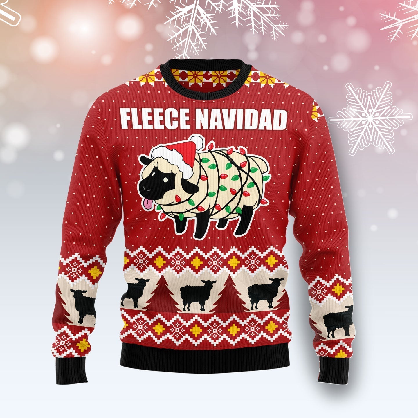 Ugly Christmas Sweater JulesRoche All-Over-Print Holiday Style Julesroches