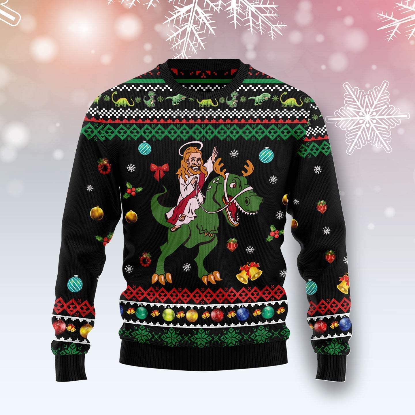 Ugly Christmas Sweater JulesRoche All-Over Print Jumper Julesroches