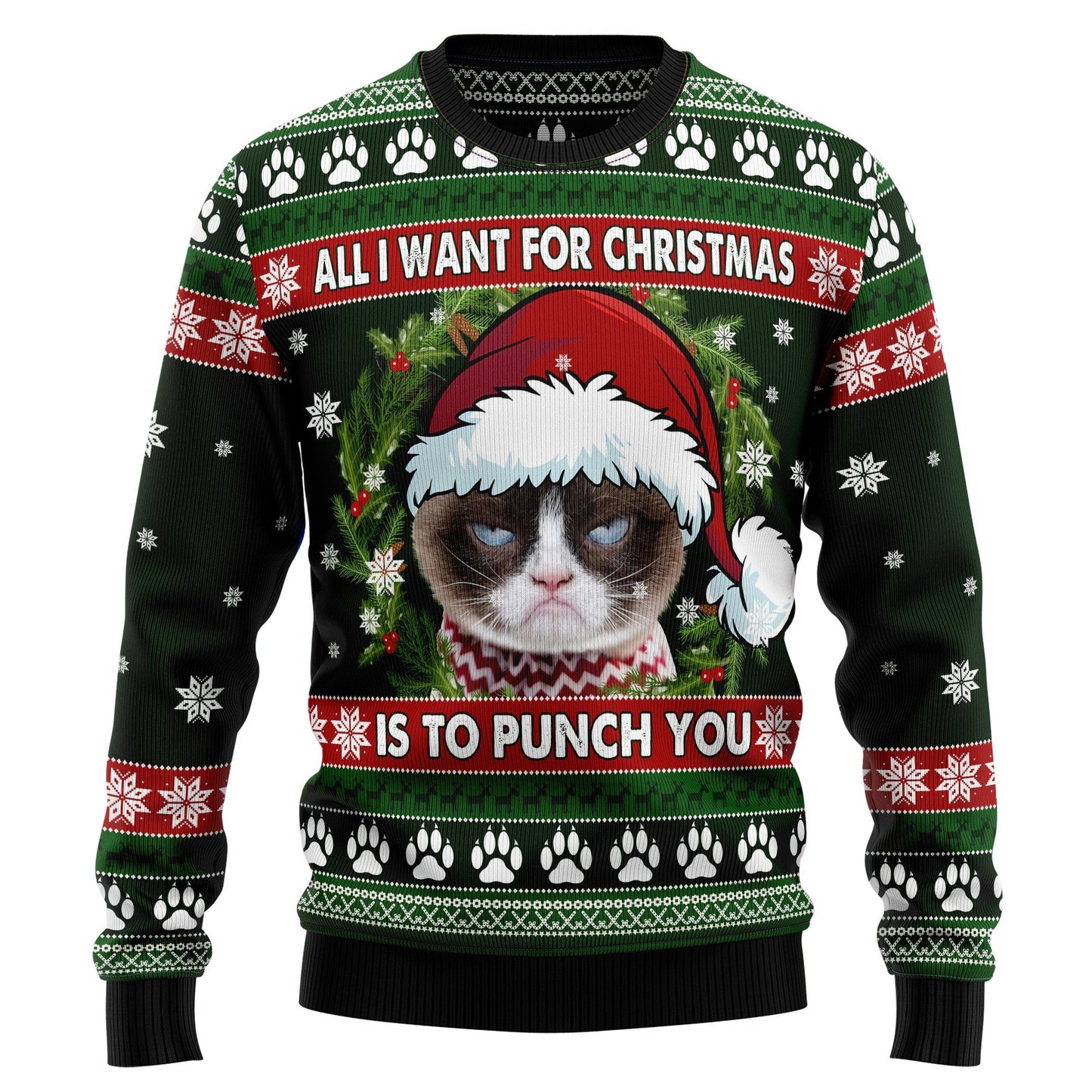 Ugly Christmas Sweater JulesRoche All-Over Print Pullover Julesroches