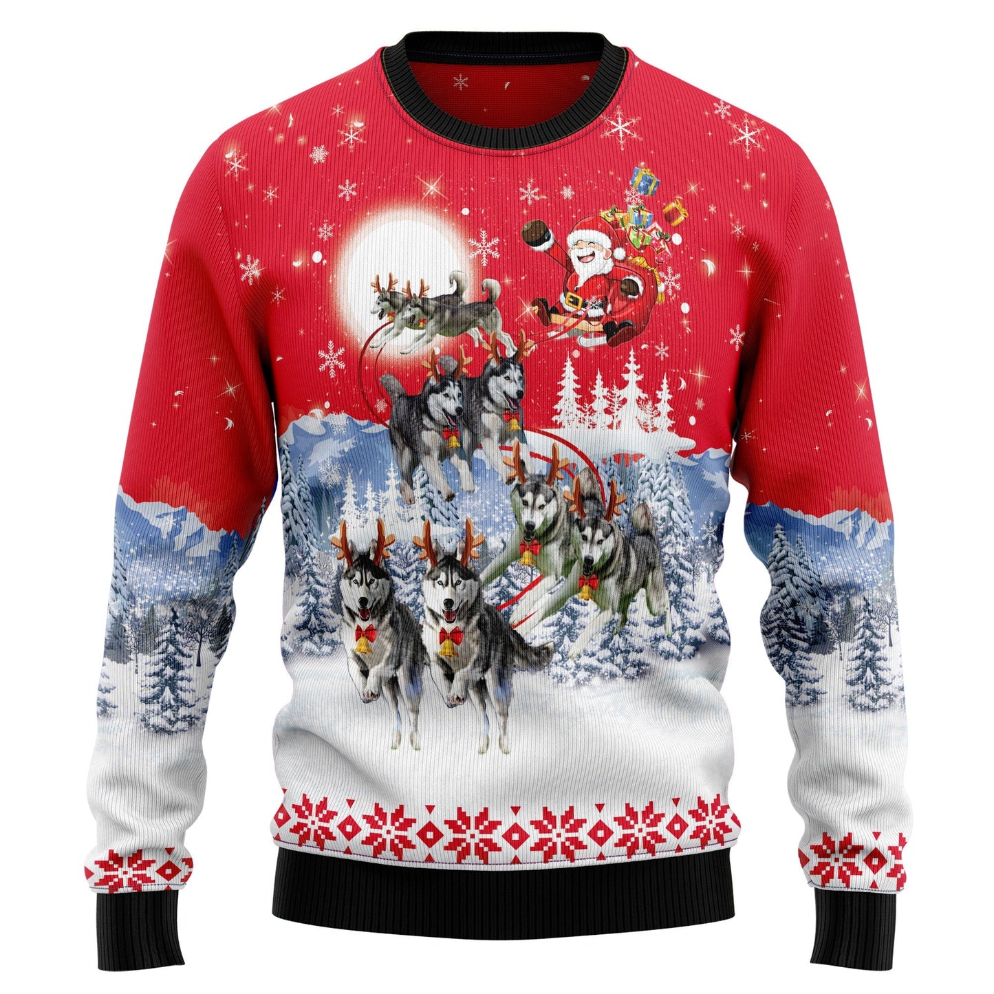 Ugly Christmas Sweater JulesRoche All-Over Print Warm Classic Julesroches