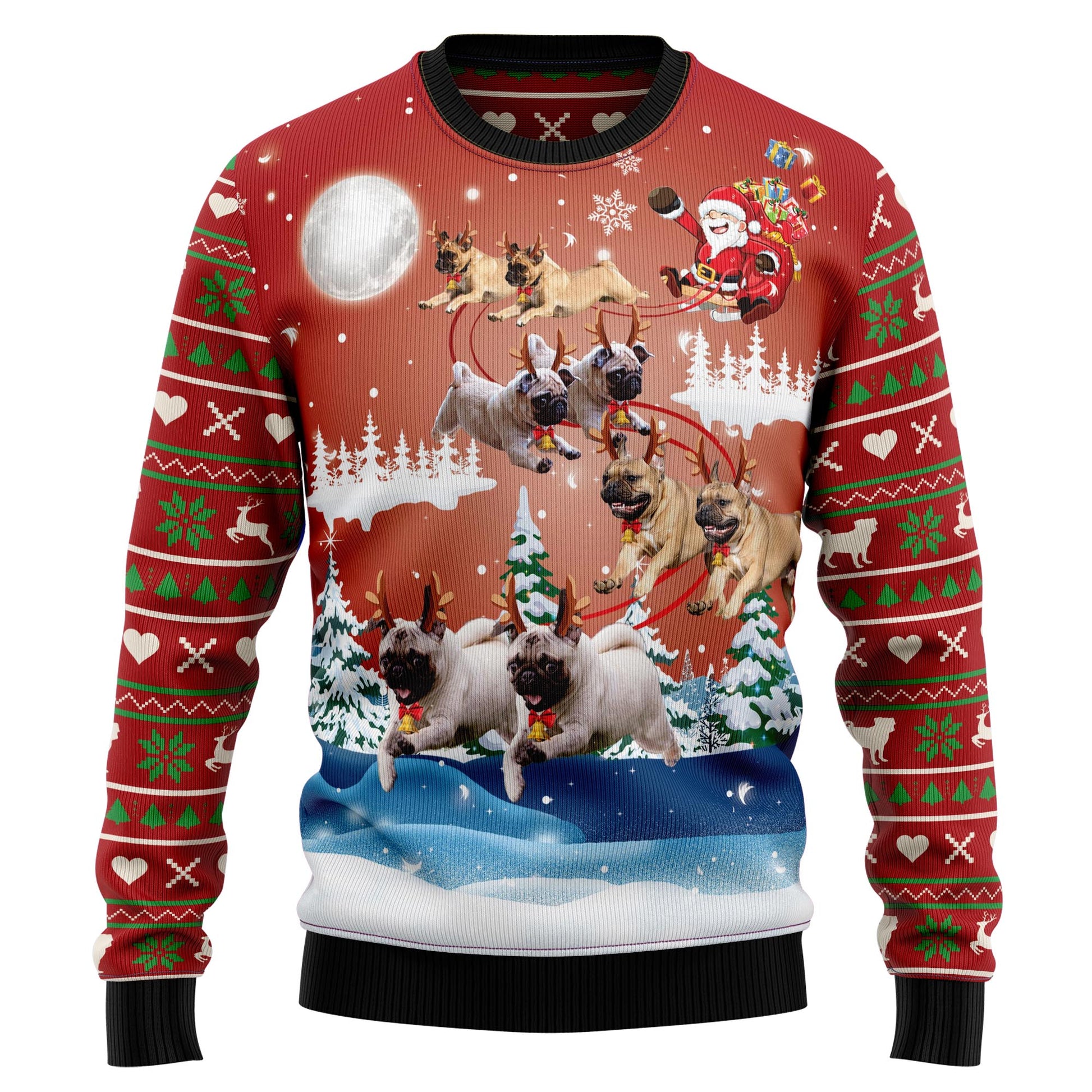 Ugly Christmas Sweater JulesRoche | All-Over Print | Warm & Comfy Julesroches